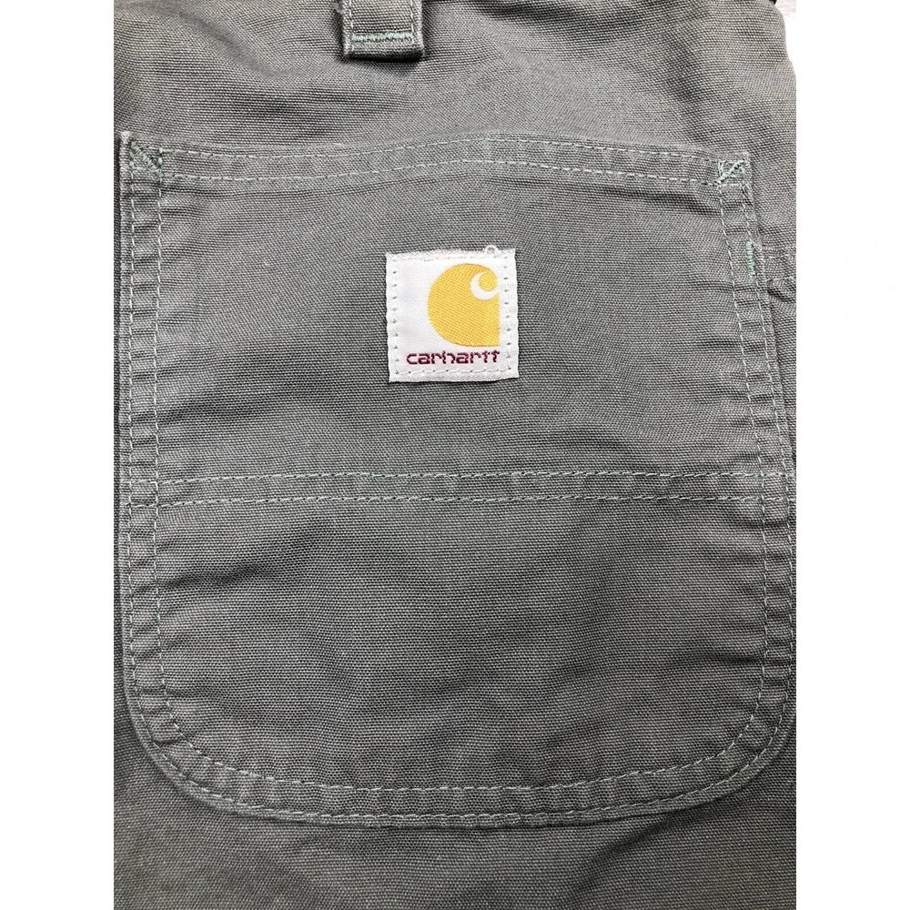 Carhartt Original Fit Shorts Mens 40x10 Gray Canvas Utility Workwear Rugged B147